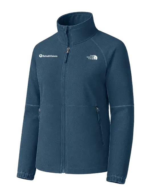 The North Face Womens Light Navy Barr Lake Soft Shell Jacket w/RehabVisions POST Logo