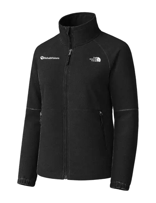 The North Face Womens Black Barr Lake Soft Shell Jacket w/RehabVisions POST Logo