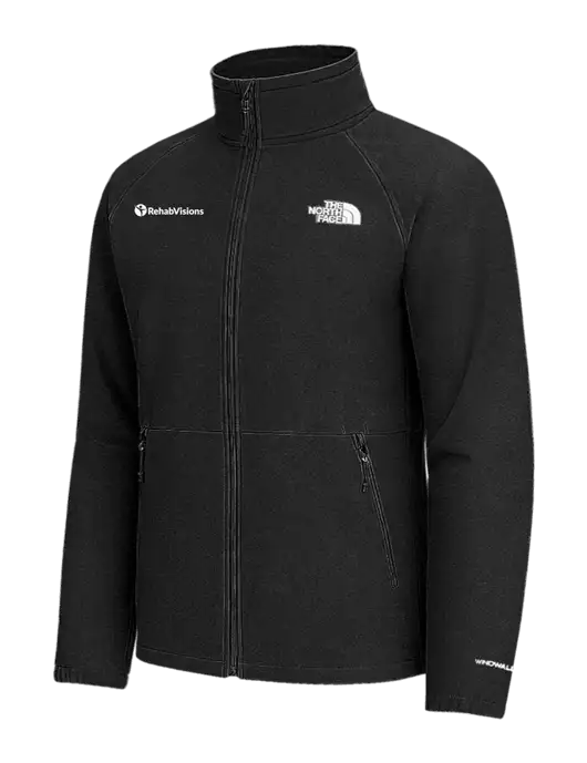The North Face Black Heather Barr Lake Soft Shell Jacket w/RehabVisions POST Logo