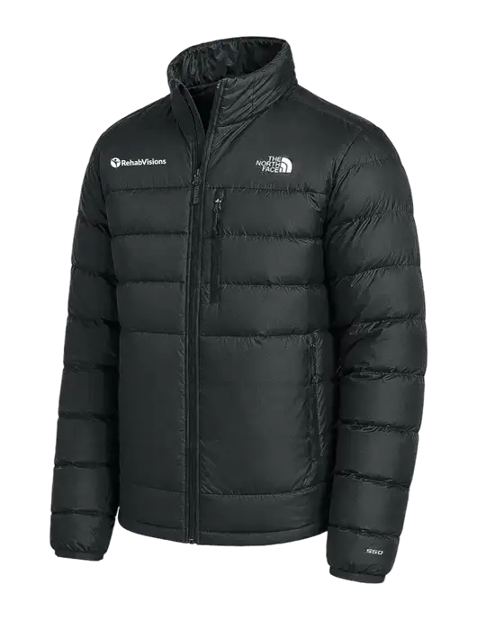 The North Face Black Down Hybrid Jacket w/RehabVisions POST Logo