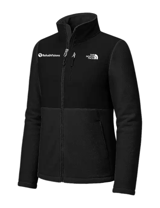 The North Face Womens Black Highest Peak Full-Zip Fleece Jacket w/RehabVisions POST Logo