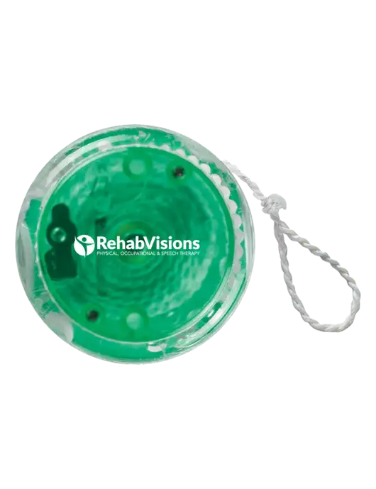 Green Light Up Yo-Yo w/RehabVisions POST Logo