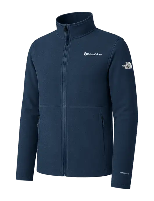 The North Face Dark Navy Edge Stretch Soft Shell Jacket w/RehabVisions POST Logo
