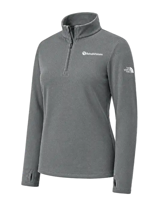 The North Face Womens Dark Grey Ambition 1/4-Zip  w/RehabVisions POST Logo