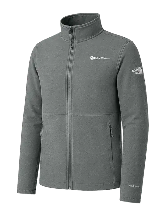 The North Face Dark Grey Medium Edge Stretch Soft Shell Jacket w/RehabVisions POST Logo