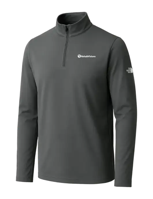 The North Face Dark Grey Ambition 1/4-Zip w/RehabVisions POST Logo
