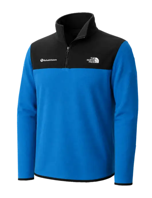 The North Face Dark Sapphire/ Black Glacier 1/4-Zip Fleece w/RehabVisions POST Logo
