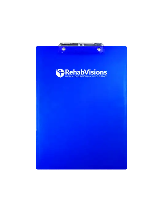 Royal Plastic Clipboard Letter Size w/RehabVisions POST Logo