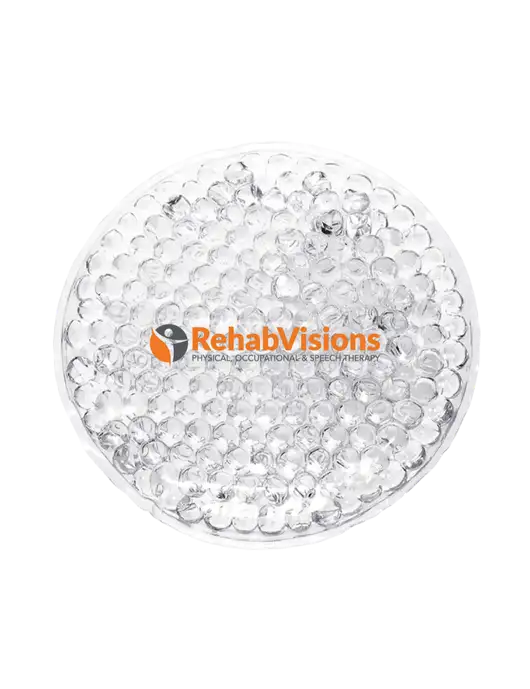 Clear Hot & Cold Gel Bead Packs w/RehabVisions POST Logo
