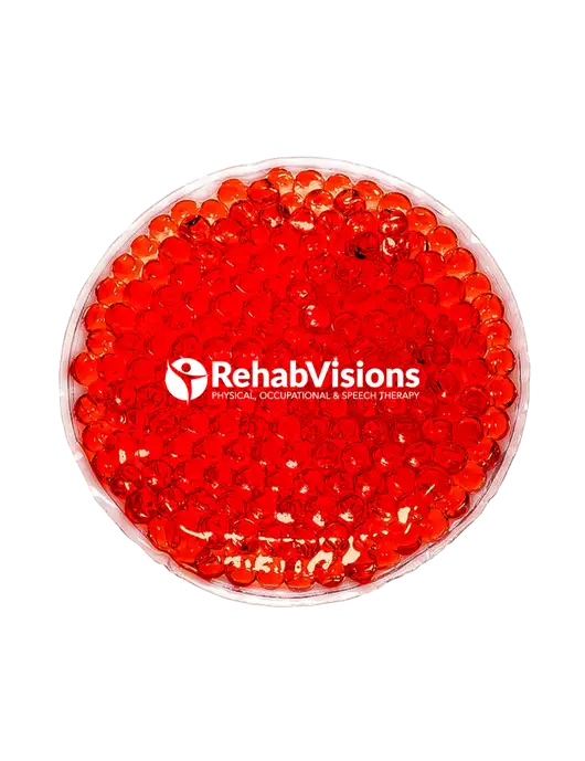 Red Hot & Cold Gel Bead Packs w/RehabVisions POST Logo