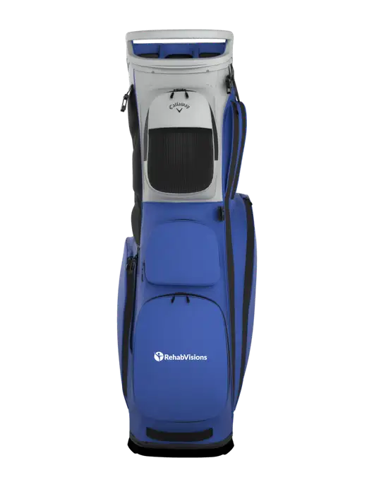 Callaway Fairway 14 Royal/Silver Stand Golf Bag w/RehabVisions POST Logo