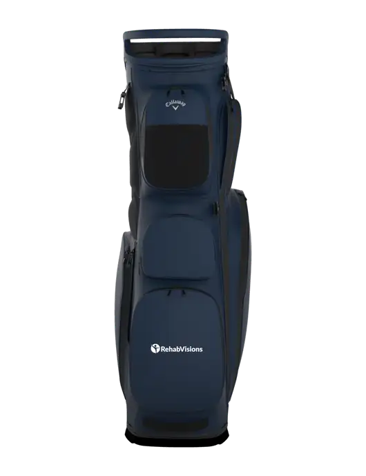 Callaway Fairway 14 Navy Stand Golf Bag w/RehabVisions POST Logo