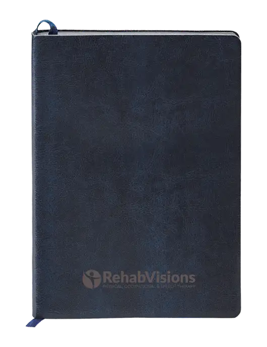 Fabrizio Dark Navy Soft Cover 5.75 x 8.125 Journal w/RehabVisions POST Logo