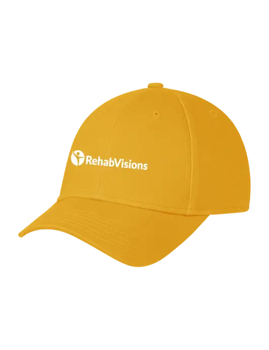 Yellow Gold Structured Cap Hook & Loop w/RehabVisions POST Logo