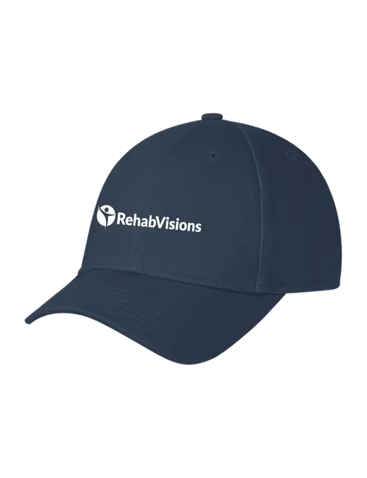 Navy Structured Cap Hook & Loop w/RehabVisions POST Logo