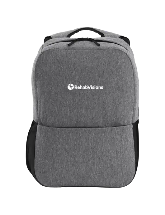 Access Square Laptop Graphite Heather/Black Backpack w/RehabVisions POST Logo
