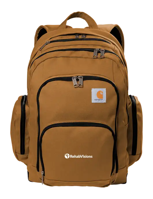 Carhartt Brown Foundry Series Pro Backpack w/RehabVisions POST Logo