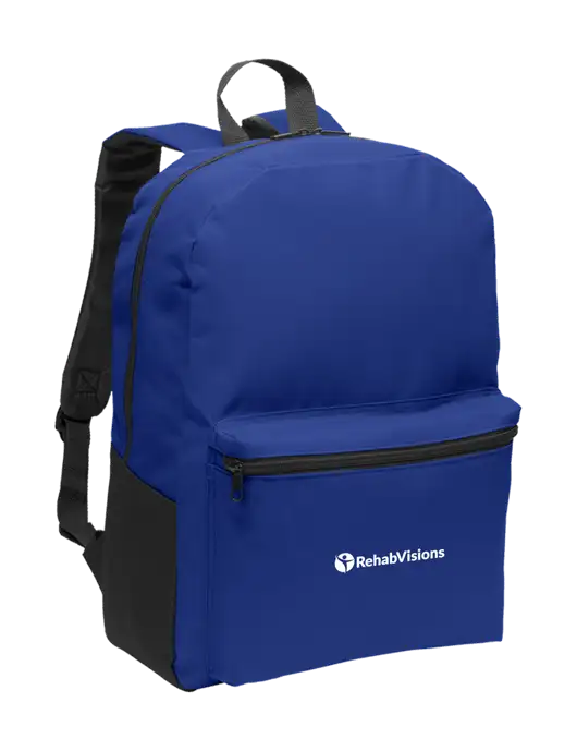 Casual Twilight Blue Lightweight Laptop Backpack w/RehabVisions POST Logo