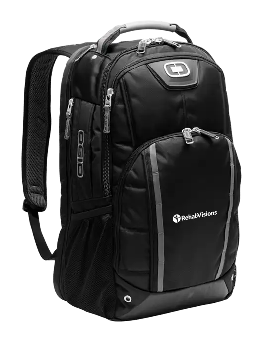 OGIO Black Bolt Pack w/RehabVisions POST Logo