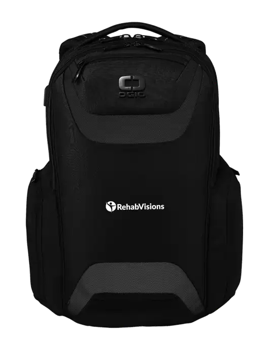OGIO Black Charcoal Connected Pack w/RehabVisions POST Logo