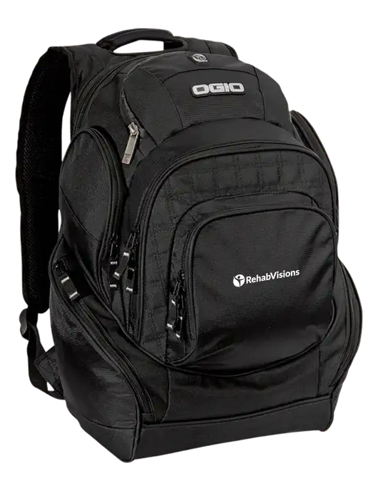OGIO Black Mastermind Pack w/RehabVisions POST Logo