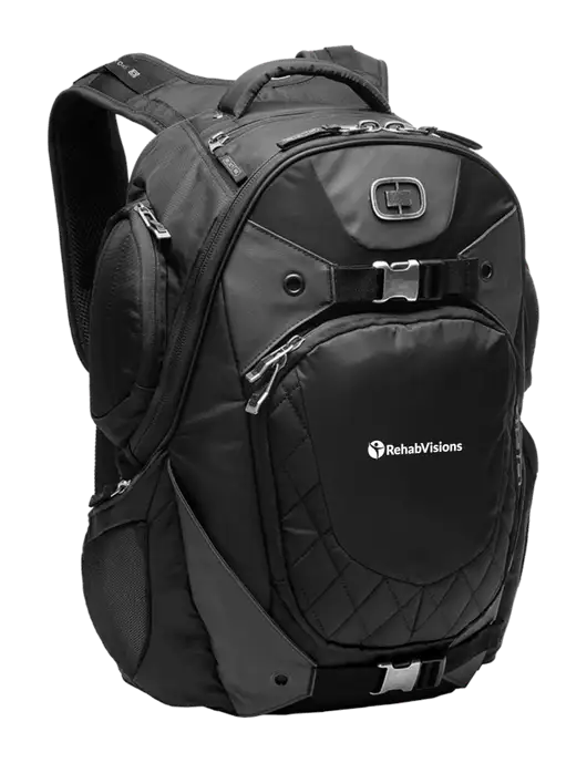 OGIO Black Squadron Pack w/RehabVisions POST Logo