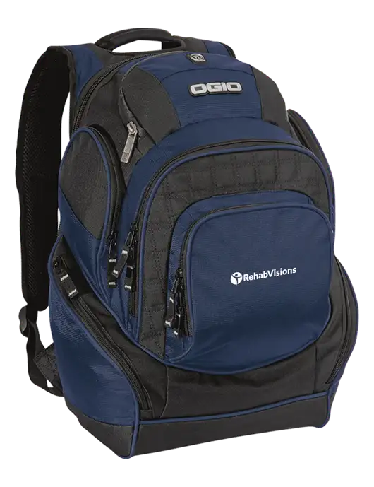 OGIO Navy Mastermind Pack w/RehabVisions POST Logo