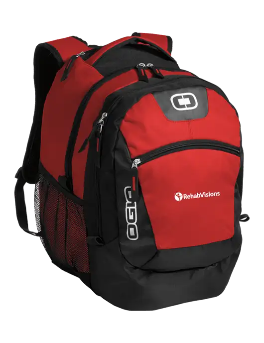 OGIO Red Rogue Pack
 w/RehabVisions POST Logo