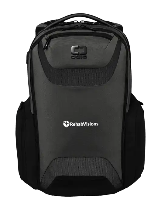 OGIO Tarmac Charcoal Connected Pack w/RehabVisions POST Logo