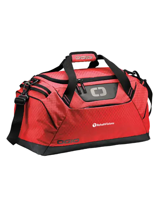 OGIO Red Catalyst Duffle
 w/RehabVisions POST Logo