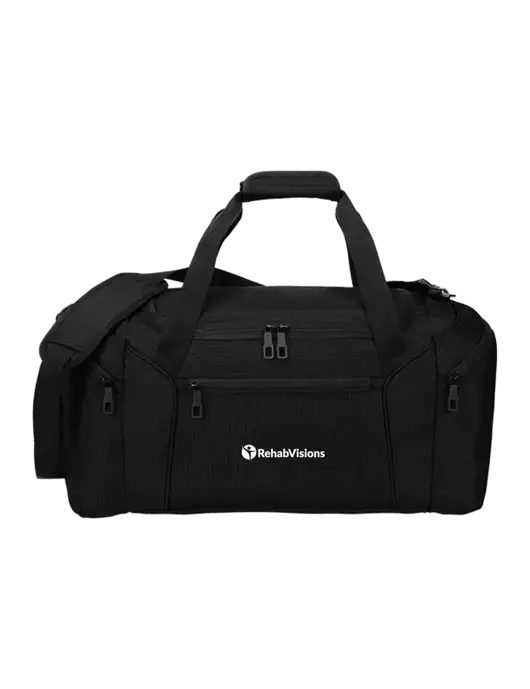 Slim & Lite Black Duffel    w/RehabVisions POST Logo
