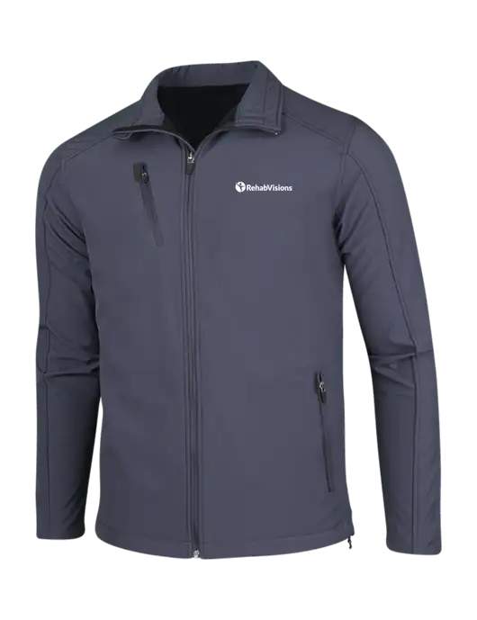 Dark Grey Welded Softshell Jacket w/RehabVisions POST Logo