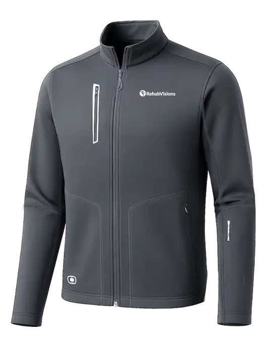 OGIO Dark Grey Endurance Fulcrum Full-Zip w/RehabVisions POST Logo