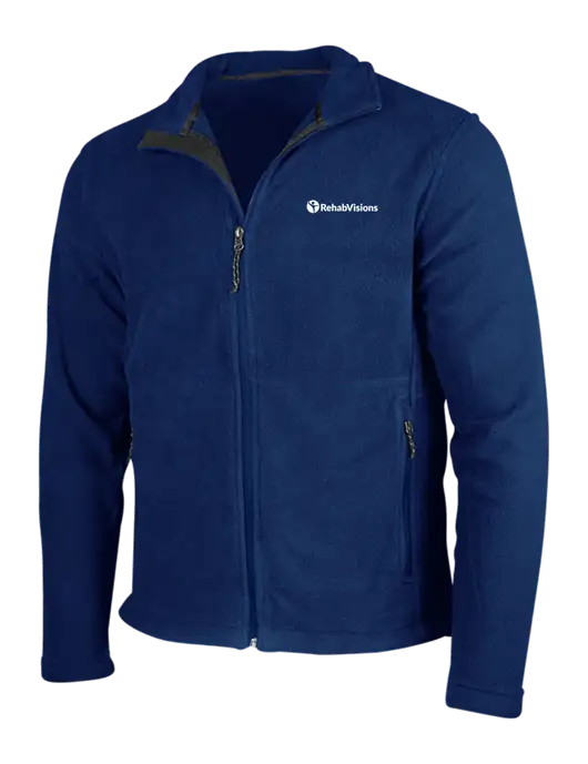 Navy Fleece Jacket w/RehabVisions POST Logo