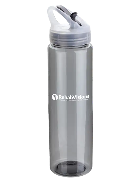 Buddy Smoke 32 oz PET Bottle with Flip Lid w/RehabVisions POST Logo