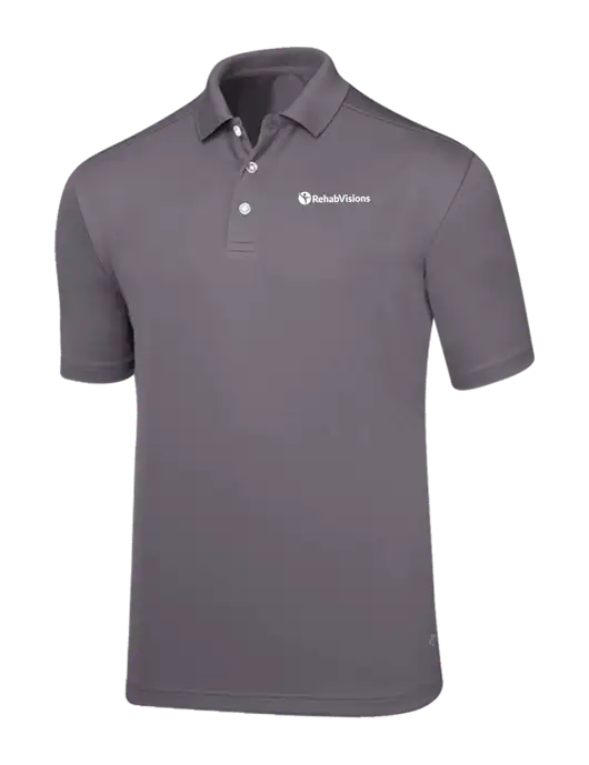 Callaway Core Medium Grey Performance Polo w/RehabVisions POST Logo