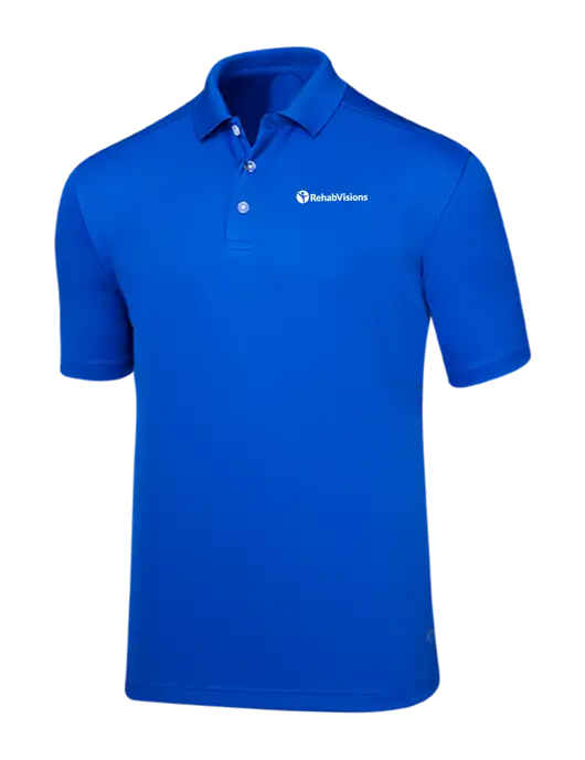 Callaway Core Royal Blue Performance Polo w/RehabVisions POST Logo