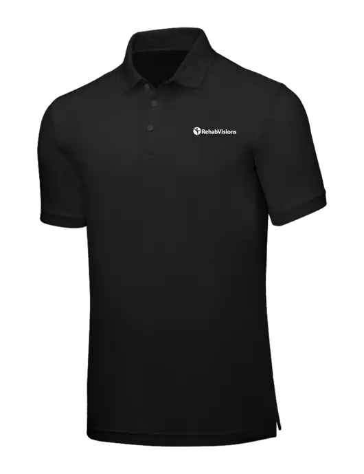 Black Core Classic Pique w/RehabVisions POST Logo