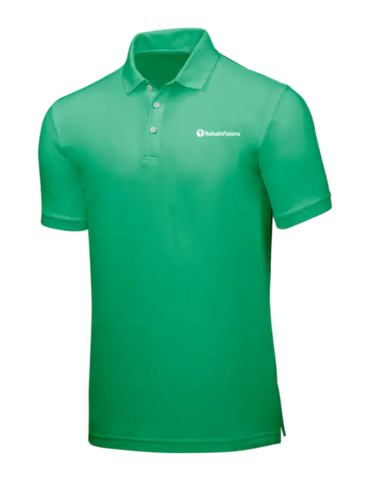 Kelly Green Core Classic Pique w/RehabVisions POST Logo