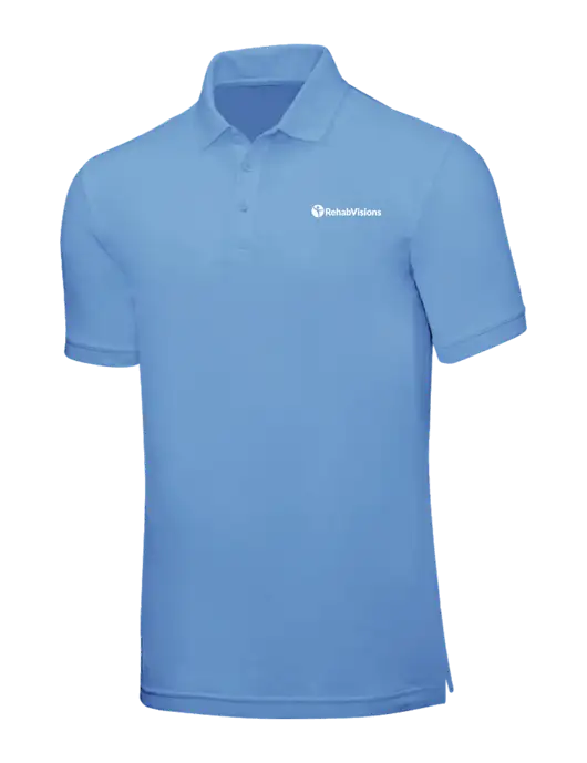 Carolina Blue Core Classic Pique w/RehabVisions POST Logo