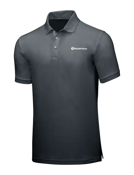 Dark Grey Core Classic Pique w/RehabVisions POST Logo