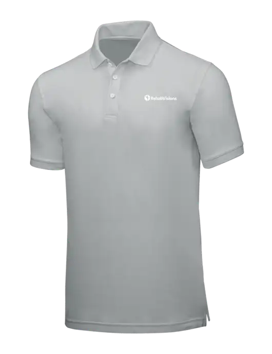 Light Grey Core Classic Pique w/RehabVisions POST Logo