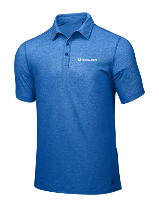 OGIO Royal Blue ONYX Polo w/RehabVisions POST Logo