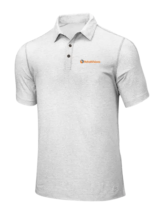 OGIO White ONYX Polo w/RehabVisions POST Logo
