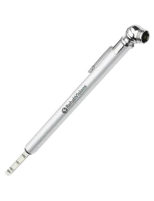 Quick View Silver Tire Gauge w/RehabVisions POST Logo