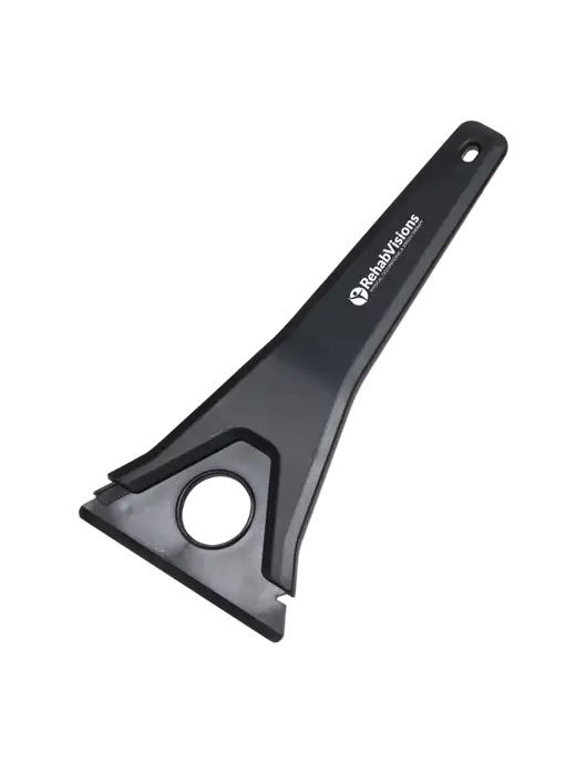 TriBlade Black Windshield Scraper w/RehabVisions POST Logo