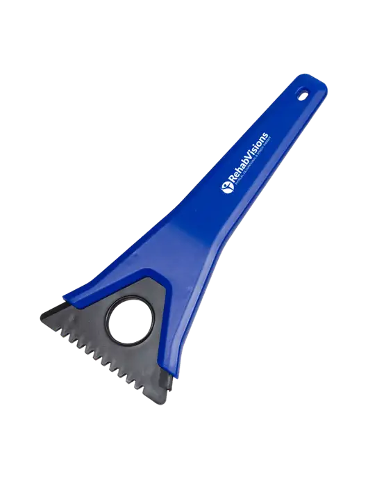 TriBlade Blue Windshield Scraper w/RehabVisions POST Logo