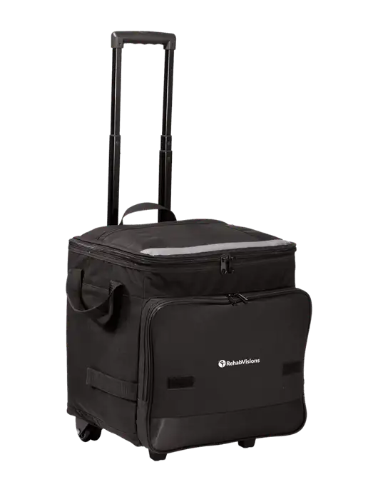 Black Rolling Cooler w/RehabVisions POST Logo