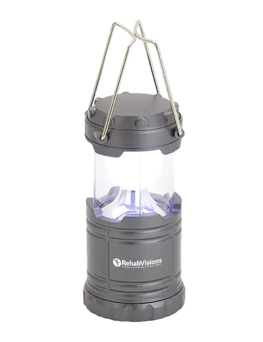 Gunmetal Mini Retro Lantern w/RehabVisions POST Logo