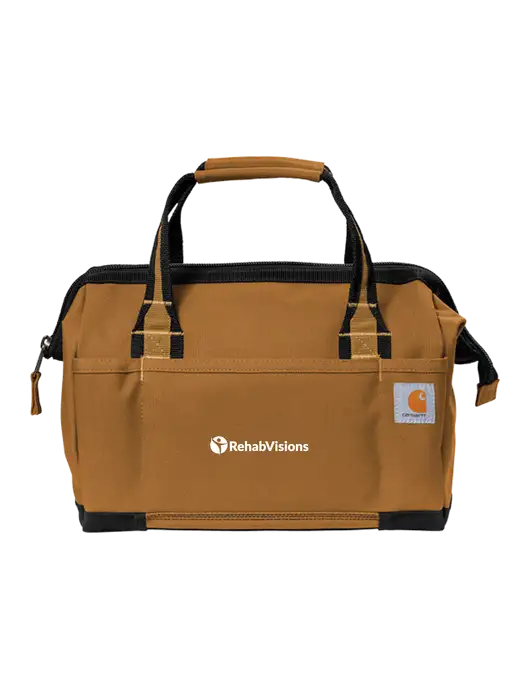 Carhartt Foundry Series 14” Brown Tool Bag w/RehabVisions POST Logo